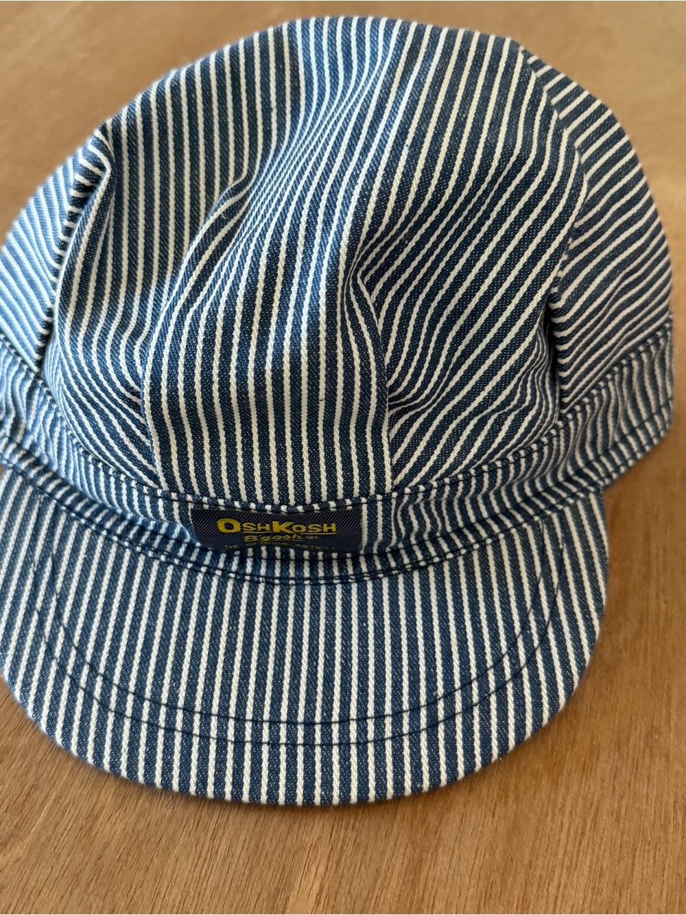 NWT Vintage Deadstock OshKosh B’gosh Striped Train Conductor Hat Adjustable Kids